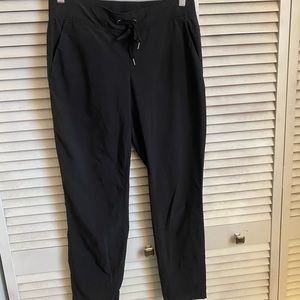 Athleta black joggers, size 8.